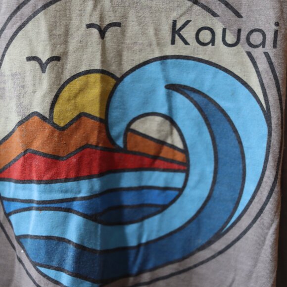 Cariloha Kauai Gray Hawaii Graphic Tank Top XL - Picture 5 of 8